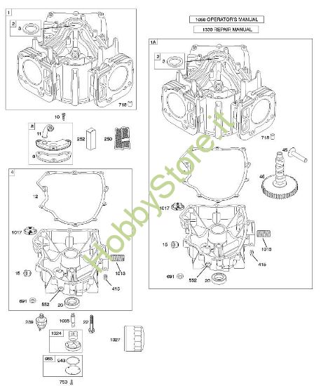 G - Cilindro, coppa motore B&S - 40 €¦ 407577-0111-E1 brand Stihl